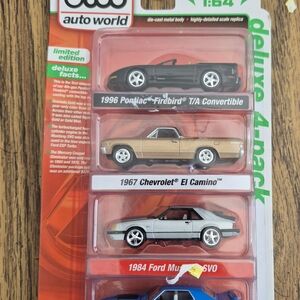 Deluxe 4-Pack Kids Toy Cars - Multicolor